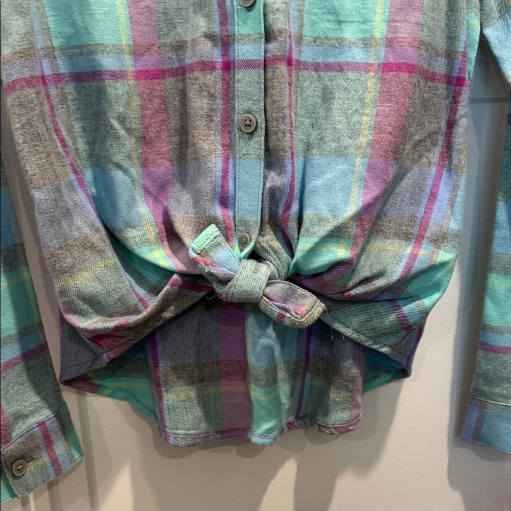 The Children's Place Multicolor Plaid Flannel Button-Down Shirt